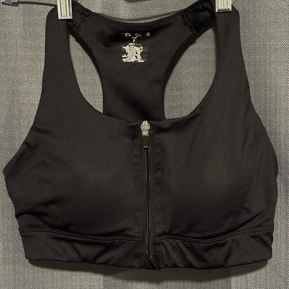 Tek Gear Front Zip Racerback Sports Bra - Picture 1 of 9